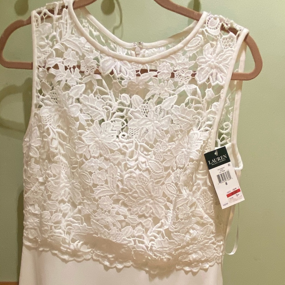 BRAND NEW RALPH LAUREN WHITE DRESS!